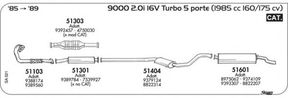 Система выпуска ОГ AKS DASIS SGSA021