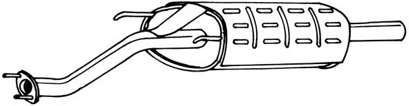 Глушитель выхлопных газов конечный AKS DASIS SG65643