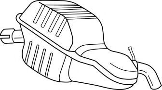 Глушитель выхлопных газов конечный AKS DASIS SG53639
