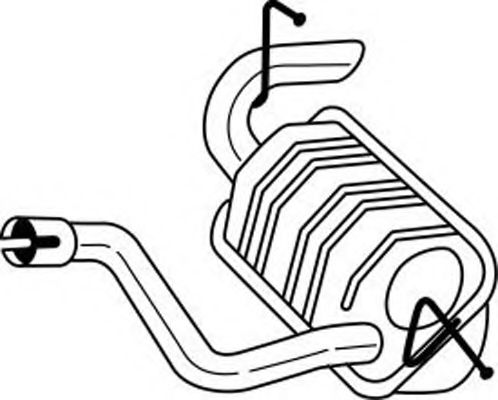 Глушитель выхлопных газов конечный AKS DASIS SG35677