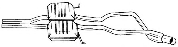 Средний глушитель выхлопных газов AKS DASIS SG25476