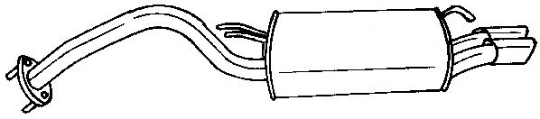 Глушитель выхлопных газов конечный AKS DASIS SG24614