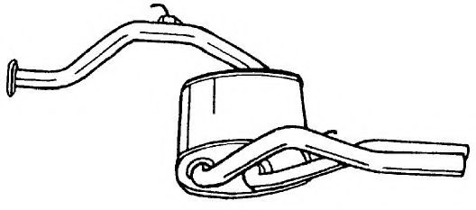 Глушитель выхлопных газов конечный AKS DASIS SG23606