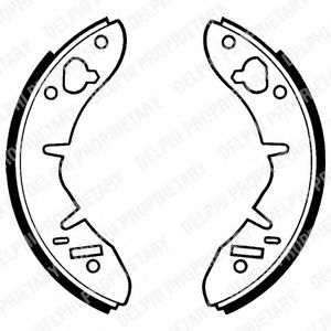 Комплект тормозных колодок DELPHI LS1015