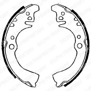 Комплект тормозных колодок DELPHI LS1509