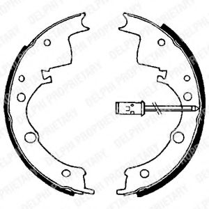 Комплект тормозных колодок DELPHI LS1605