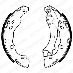 Комплект тормозных колодок DELPHI LS1975