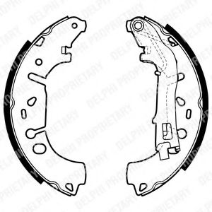 Комплект тормозных колодок DELPHI LS1981