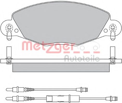 Комплект тормозных колодок, дисковый тормоз METZGER 23273