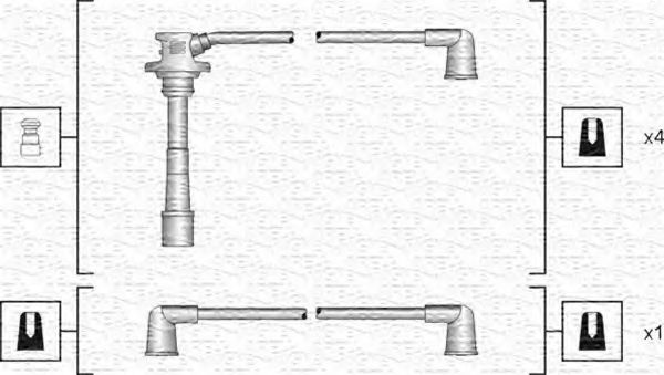 Комплект проводов зажигания MAGNETI MARELLI 941318111176