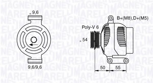 Генератор MAGNETI MARELLI 063377024010