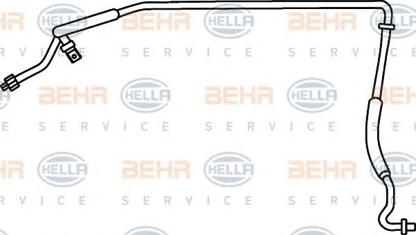 Трубопровод высокого давления, кондиционер BEHR HELLA SERVICE 9GS 351 337-301