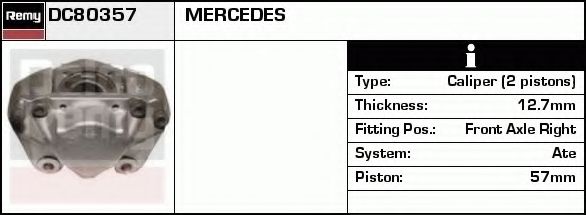 Тормозной суппорт DELCO REMY DC80357