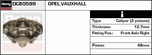 Тормозной суппорт DELCO REMY DC80599