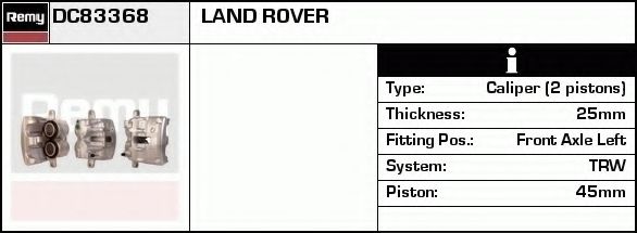 Тормозной суппорт DELCO REMY DC83368