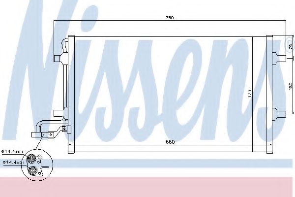 Конденсатор, кондиционер NISSENS 940086