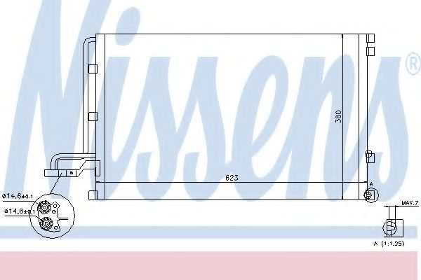 Конденсатор, кондиционер NISSENS 940087