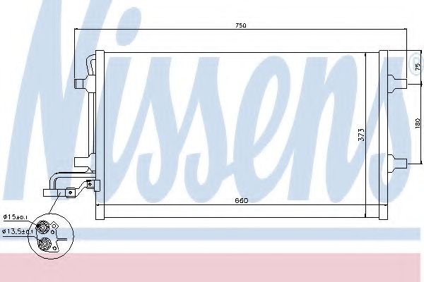 Конденсатор, кондиционер NISSENS 940154