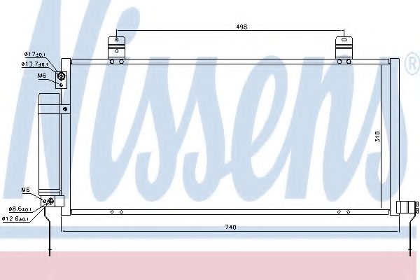 Конденсатор, кондиционер NISSENS 940164