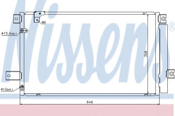 Конденсатор, кондиционер NISSENS 940170