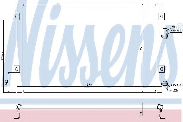 Конденсатор, кондиционер NISSENS 940289