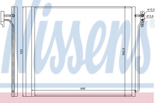 Конденсатор, кондиционер NISSENS 940343