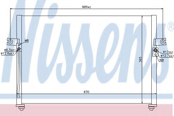 Конденсатор, кондиционер NISSENS 94038