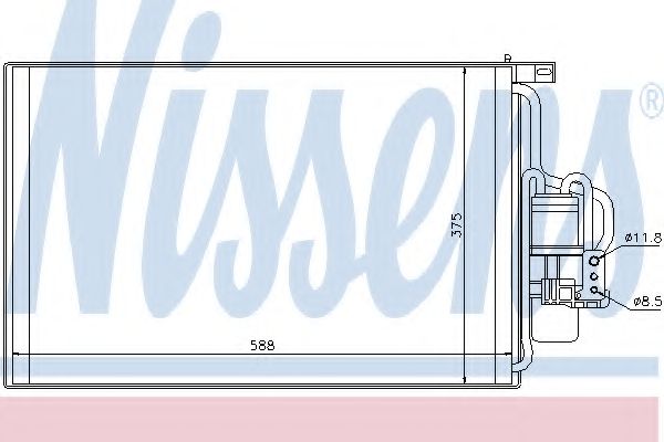 Конденсатор, кондиционер NISSENS 94547