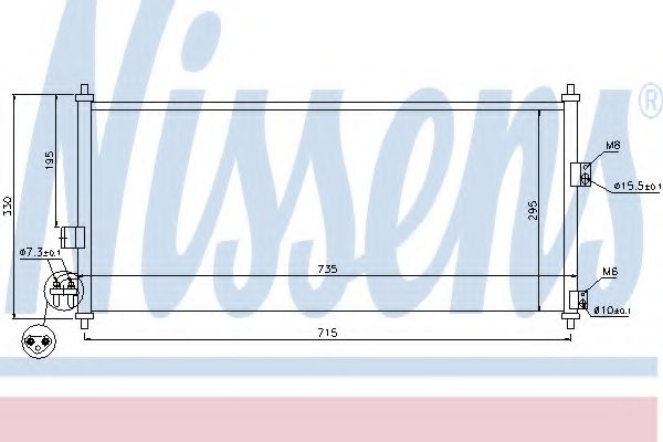 Конденсатор, кондиционер NISSENS 94589