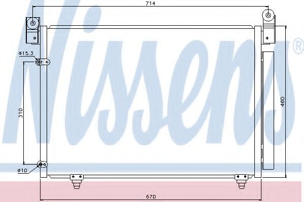 Конденсатор, кондиционер NISSENS 94933