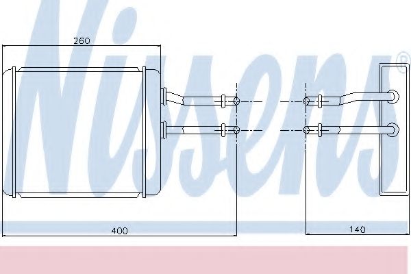 Теплообменник, отопление салона NISSENS 70017