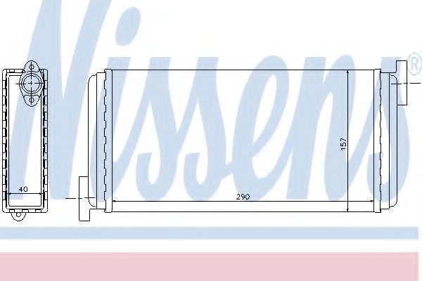 Теплообменник, отопление салона NISSENS 72002