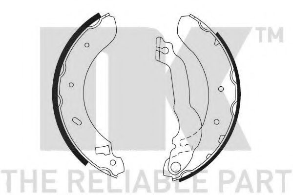 Комплект тормозных колодок NK 2725537