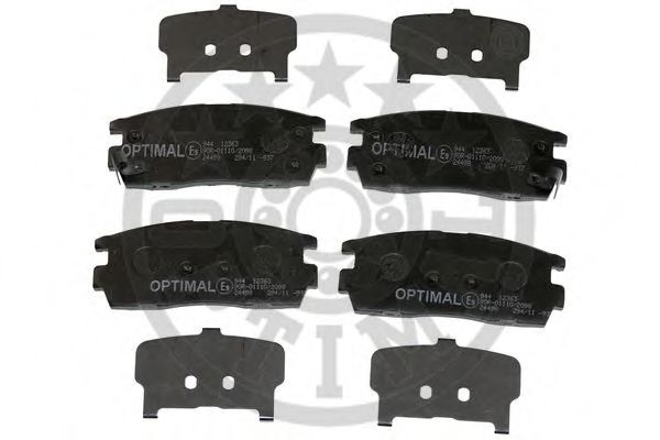 Комплект тормозных колодок, дисковый тормоз OPTIMAL 12363