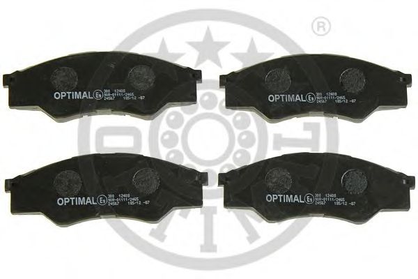 Комплект тормозных колодок, дисковый тормоз OPTIMAL 12408