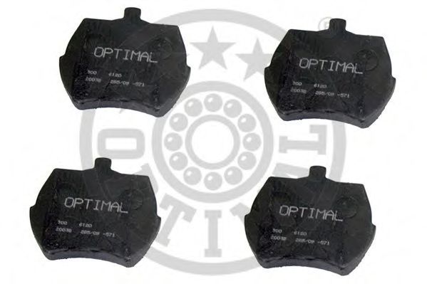 Комплект тормозных колодок, дисковый тормоз OPTIMAL 6120