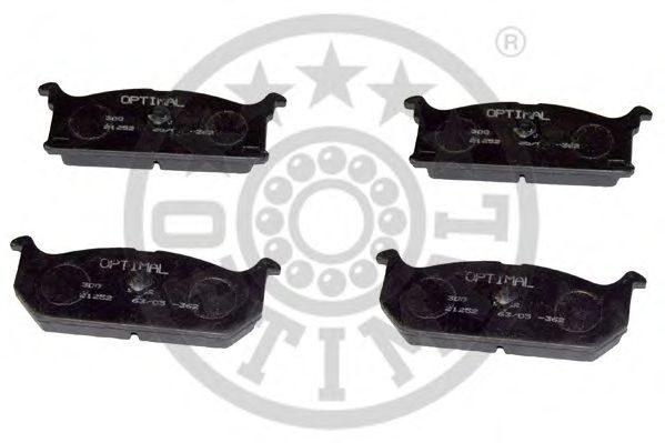 Комплект тормозных колодок, дисковый тормоз OPTIMAL 9402