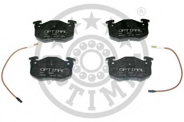 Комплект тормозных колодок, дисковый тормоз OPTIMAL 9899