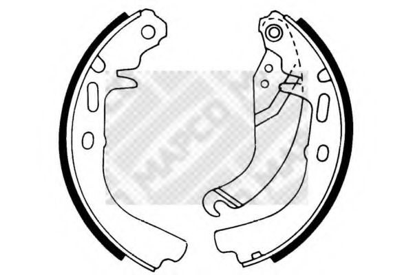 Комплект тормозных колодок MAPCO 8792