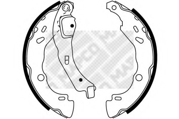 Комплект тормозных колодок MAPCO 8847