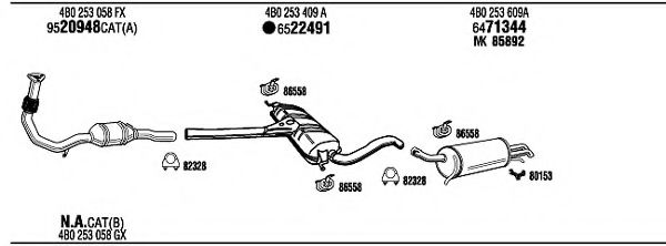 Система выпуска ОГ FONOS AD25175
