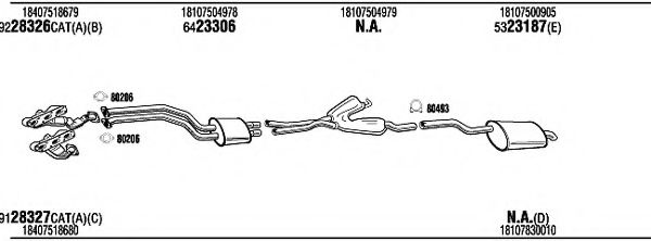 Система выпуска ОГ FONOS BWH15270C