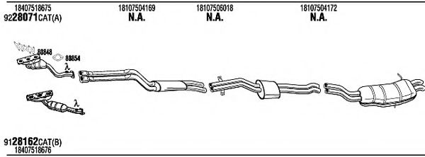 Система выпуска ОГ FONOS BWH15457B