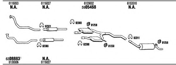 Система выпуска ОГ FONOS FO31152