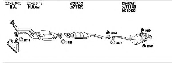 Система выпуска ОГ FONOS MB28038