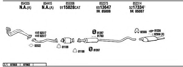 Система выпуска ОГ FONOS OP40162