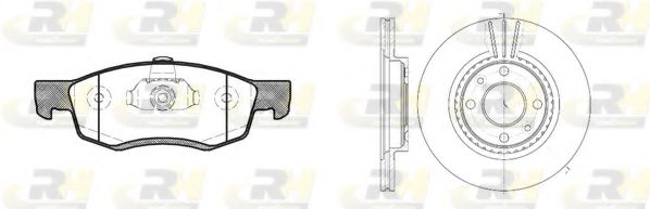 Комплект тормозов, дисковый тормозной механизм ROADHOUSE 817201