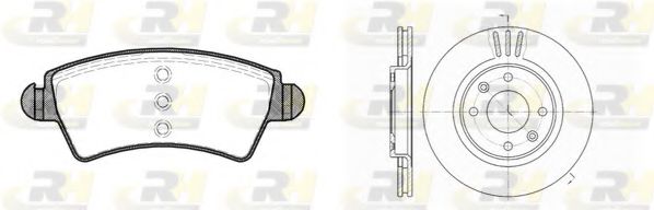 Комплект тормозов, дисковый тормозной механизм ROADHOUSE 8726.01