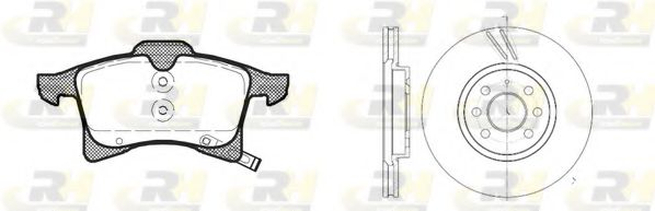 Комплект тормозов, дисковый тормозной механизм ROADHOUSE 81036.01