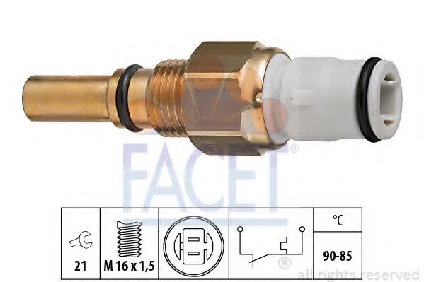 Термовыключатель, вентилятор радиатора FACET 7.5090